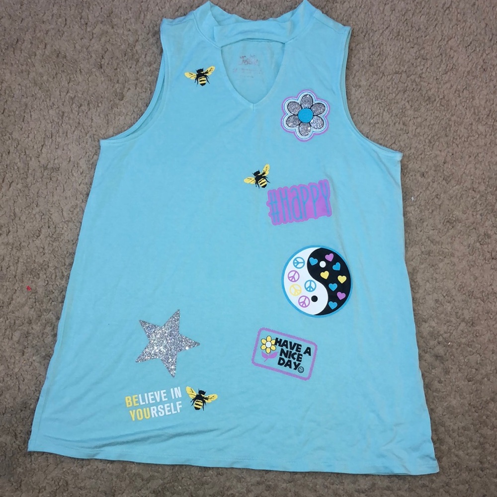 Justice tank top size 14